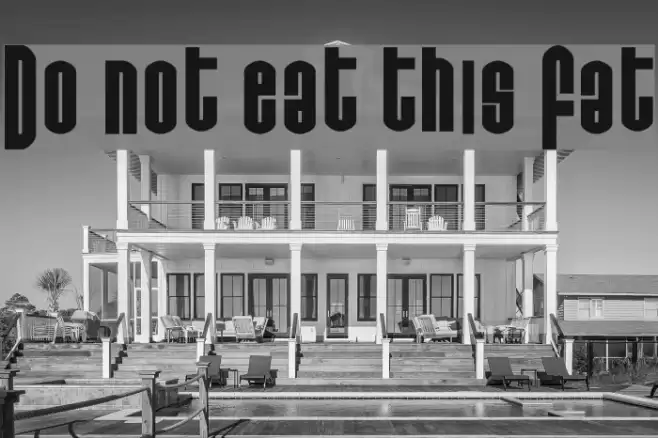 Do not eat this Fat フォント examples