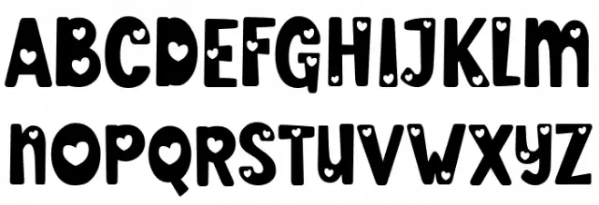 DoItwithLove Schriftart Groß