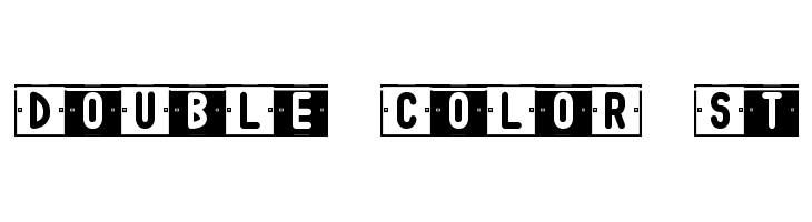 DoUbLe CoLoR St Font