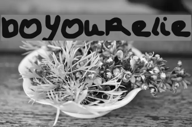 DoYouRelize Font examples