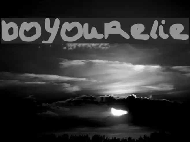 DoYouRelize Font examples