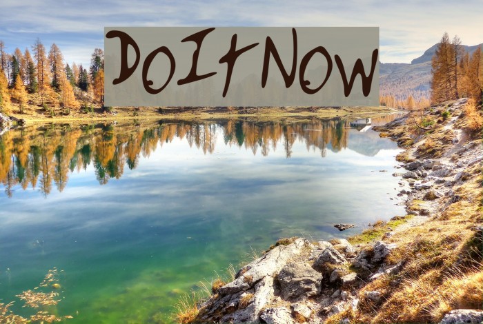Do_It_Now Font examples