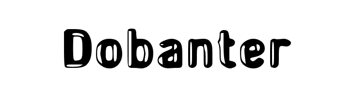 Dobanter  font caratteri gratis