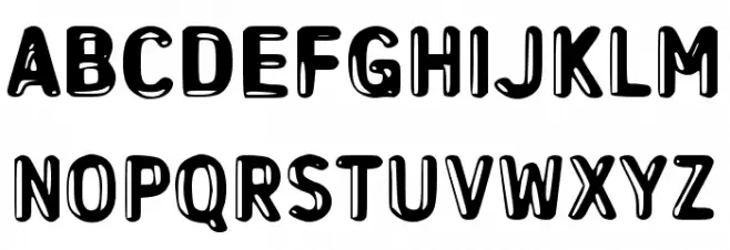 Dobanter Schriftart Groß