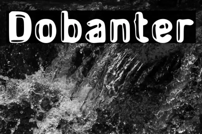 Dobanter Font examples