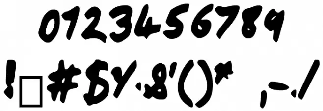 DobboChisel Font OTHER CHARS