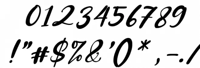 Dobbystar Italic Font OTHER CHARS