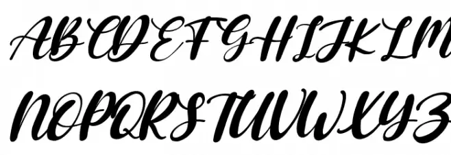 Dobbystar Italic 字体 大写