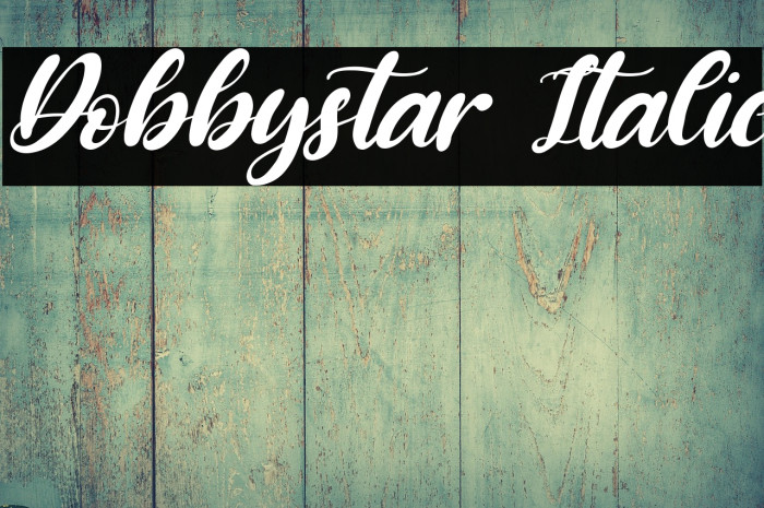 Dobbystar Italic Example 1