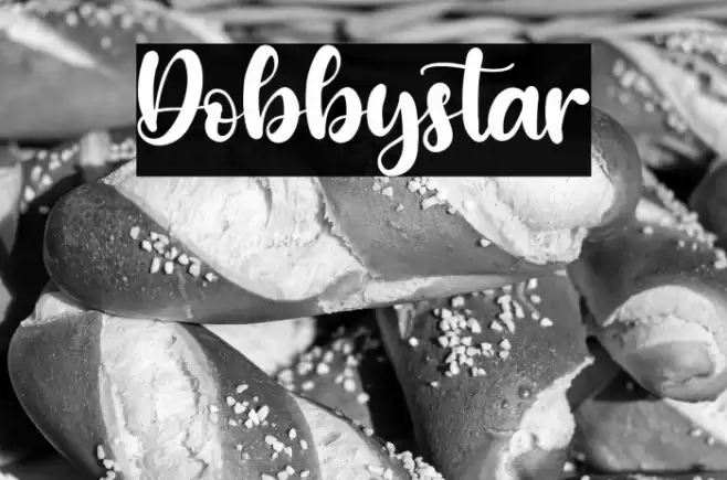 Dobbystar Font examples