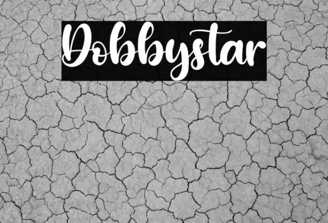 Dobbystar Font examples