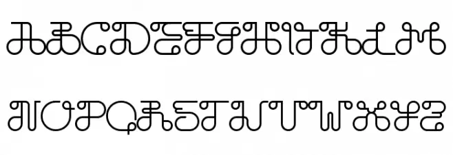 Dobilas Steady 字体 大写
