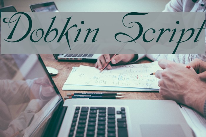 Dobkin Script Font examples