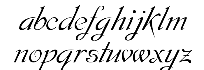 Dobkin Script Font LOWERCASE