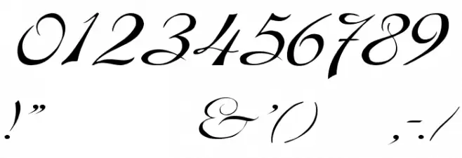 Dobkin Wd Plain Font OTHER CHARS