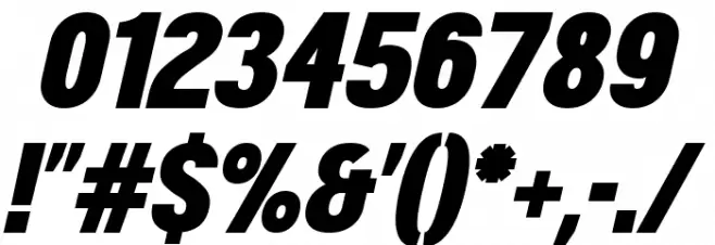 Doboto Black Italic Font OTHER CHARS