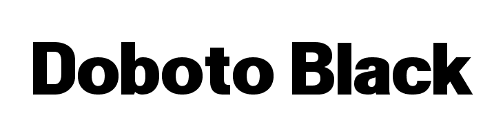 Doboto Black  नि: शुल्क फ़ॉन्ट्स डाउनलोड
