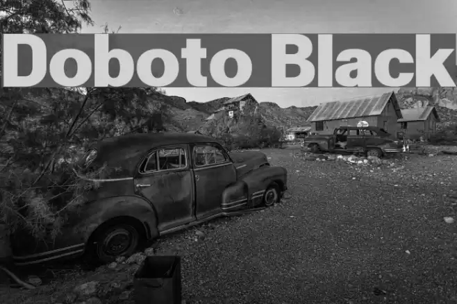 Doboto Black Font examples