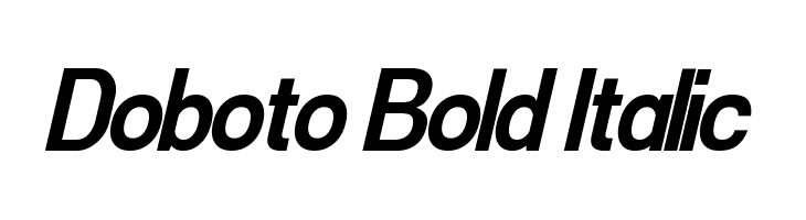 Doboto Bold Italic  नि: शुल्क फ़ॉन्ट्स डाउनलोड