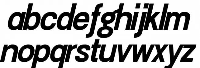 Doboto Bold Italic Fuentes MINÚSCULAS