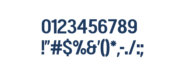 Doboto Bold Other Characters