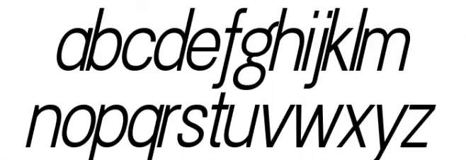Doboto Light Italic फ़ॉन्ट लोअरकेस