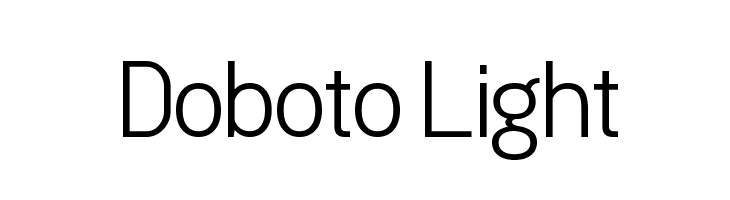 Doboto Light  baixar fontes gratis