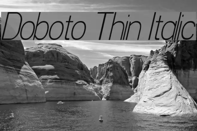 Doboto Thin Italic Example 2