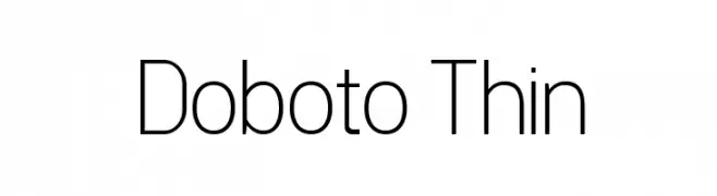 Doboto Thin  Frei Schriftart Herunterladen