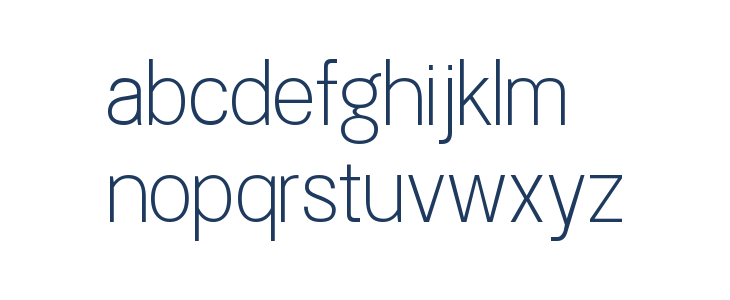 Doboto Thin Lowercase