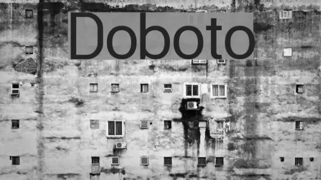 Doboto Font examples