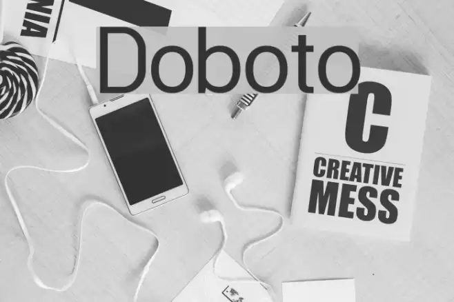 Doboto Font examples