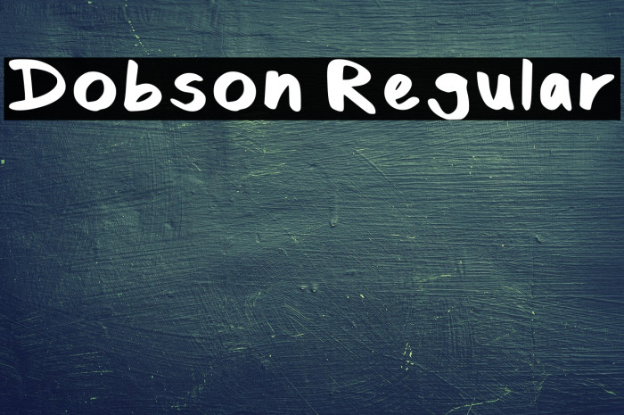 Dobson Regular Example 3