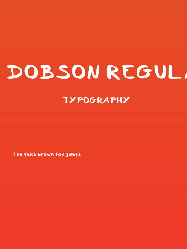 Dobson Regular Poster