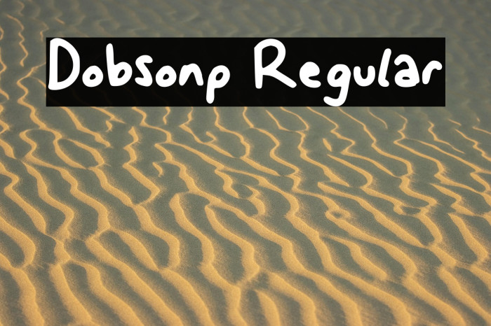 Dobson_p Regular Example 3