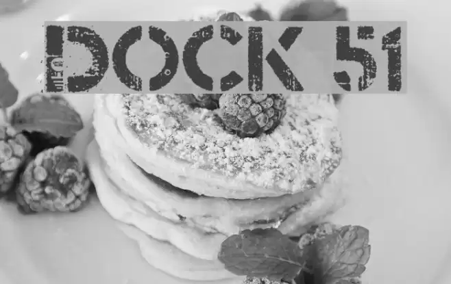 Dock 51 Font examples