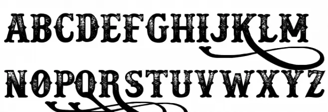 Docktrin Шрифта ВЕРХНИЙ
