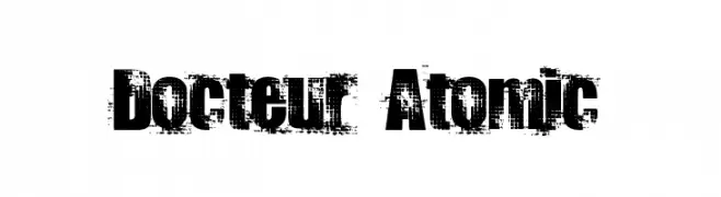 Docteur Atomic  フリーフォントのダウンロード