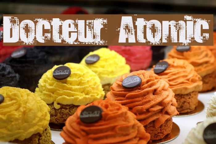 Docteur Atomic Font examples