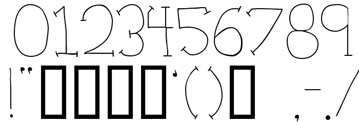Doctor Azul Font OTHER CHARS