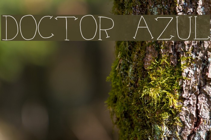Doctor Azul Font examples