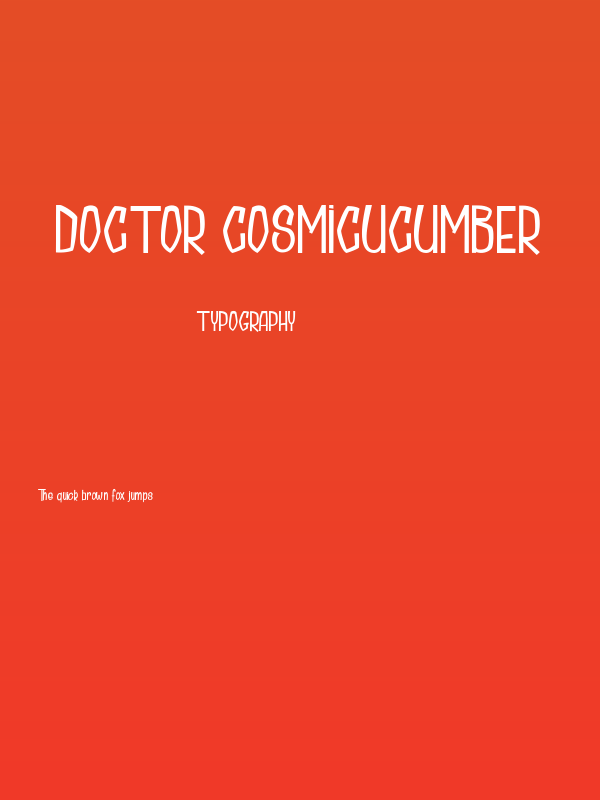 Doctor Cosmicucumber Poster