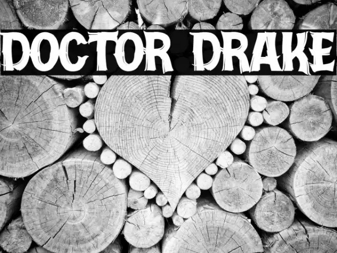 Doctor Drake Font examples