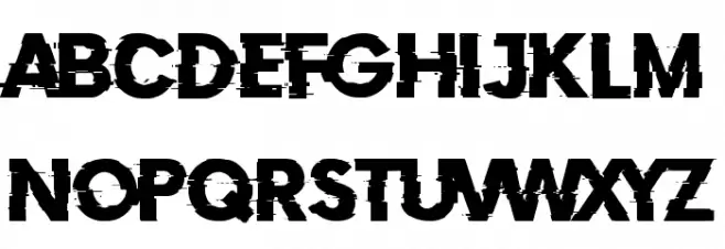 Doctor Glitch Caratteri MAIUSCOLE