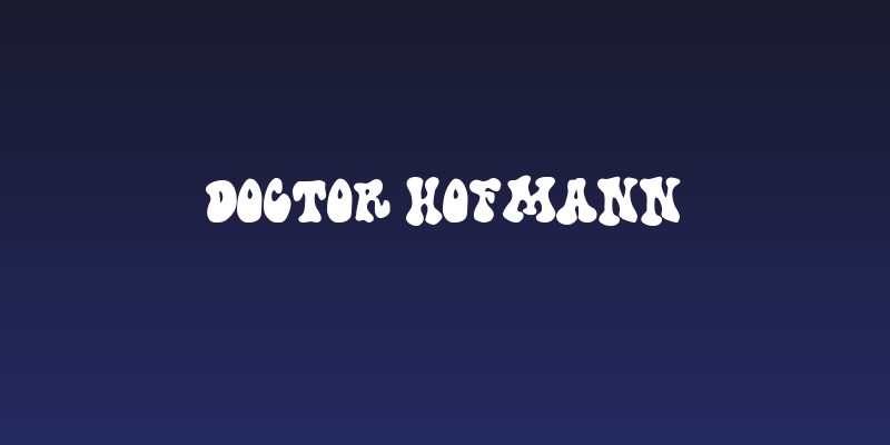 Doctor Hofmann Social Header