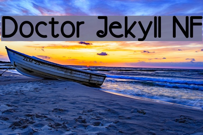 Doctor Jekyll NF Font examples