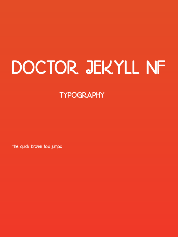 Doctor Jekyll NF Poster
