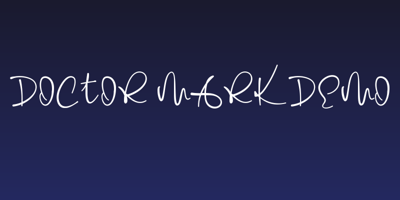 Doctor Mark Demo Social Header