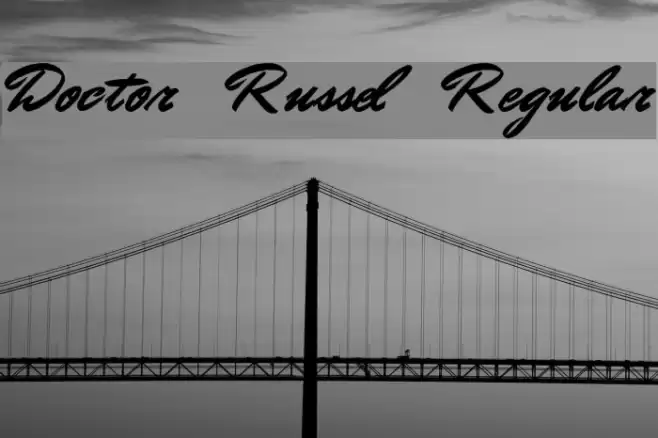 Doctor Russel Regular フォント examples