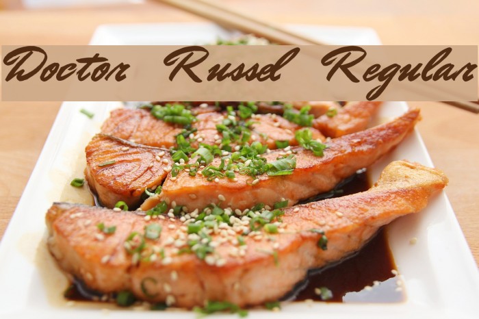 Doctor Russel Regular フォント examples